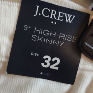 J Crew Capri Cords Off White Size 32 Ankle or Crop button fly